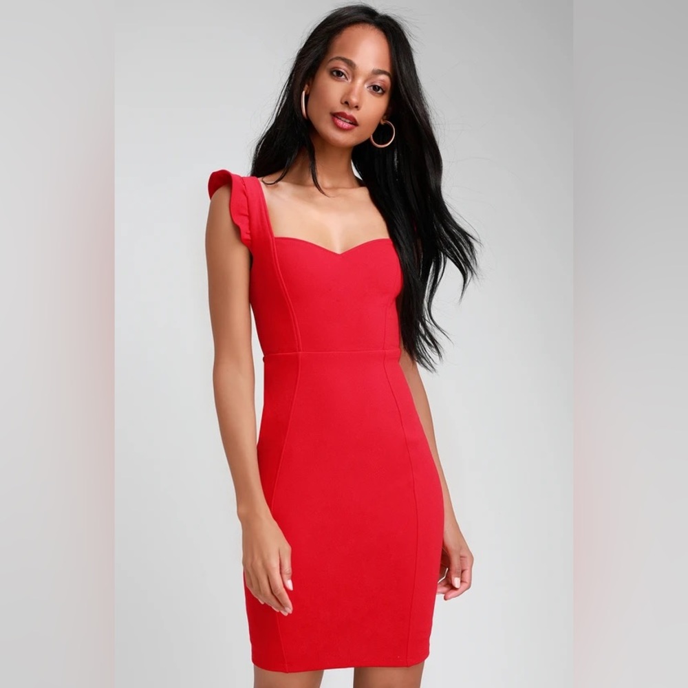 Lulu’s Red Miriam Cocktail Dress